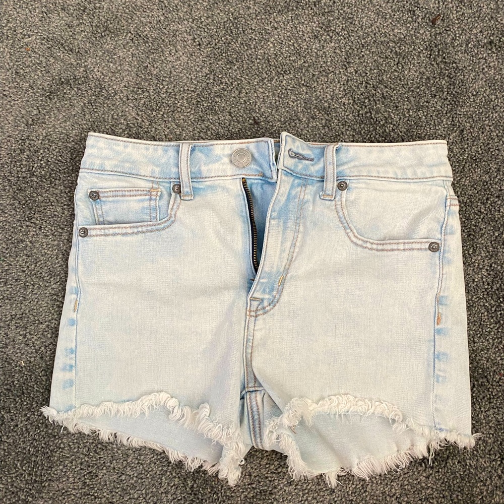 Light blue washed Jean shorts size 2!